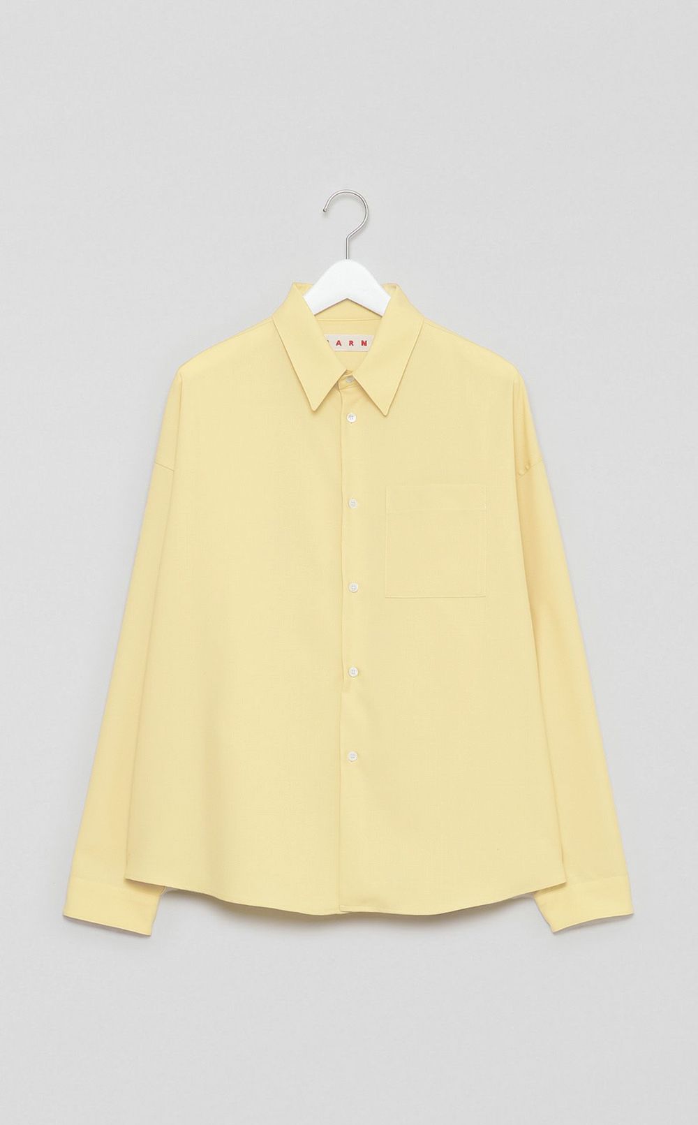 トロピカルウールロングスリーブシャツ