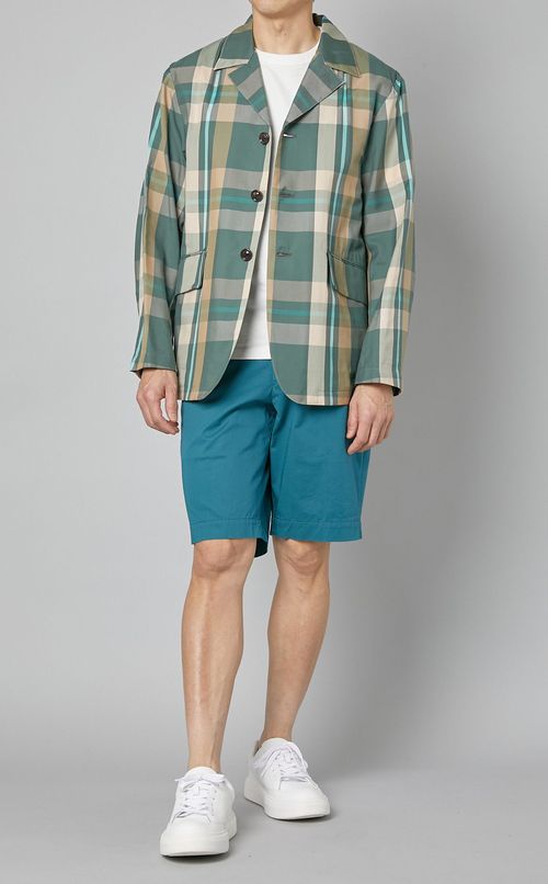 チェックバルカラージャケット