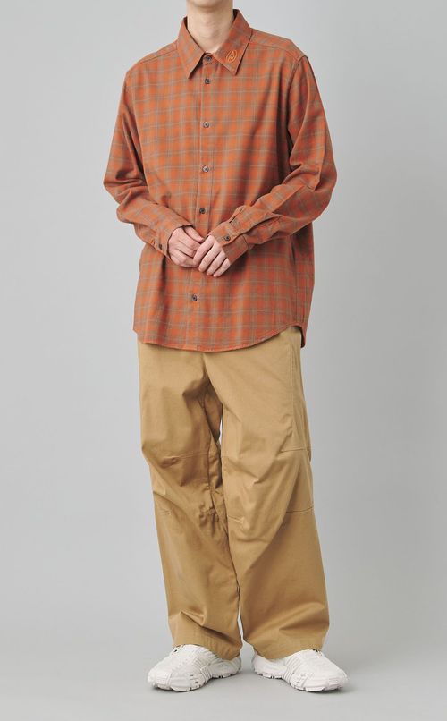 フランネルチェックレギュラーシャツ