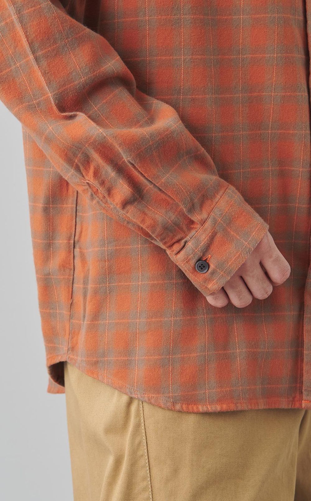 フランネルチェックレギュラーシャツ