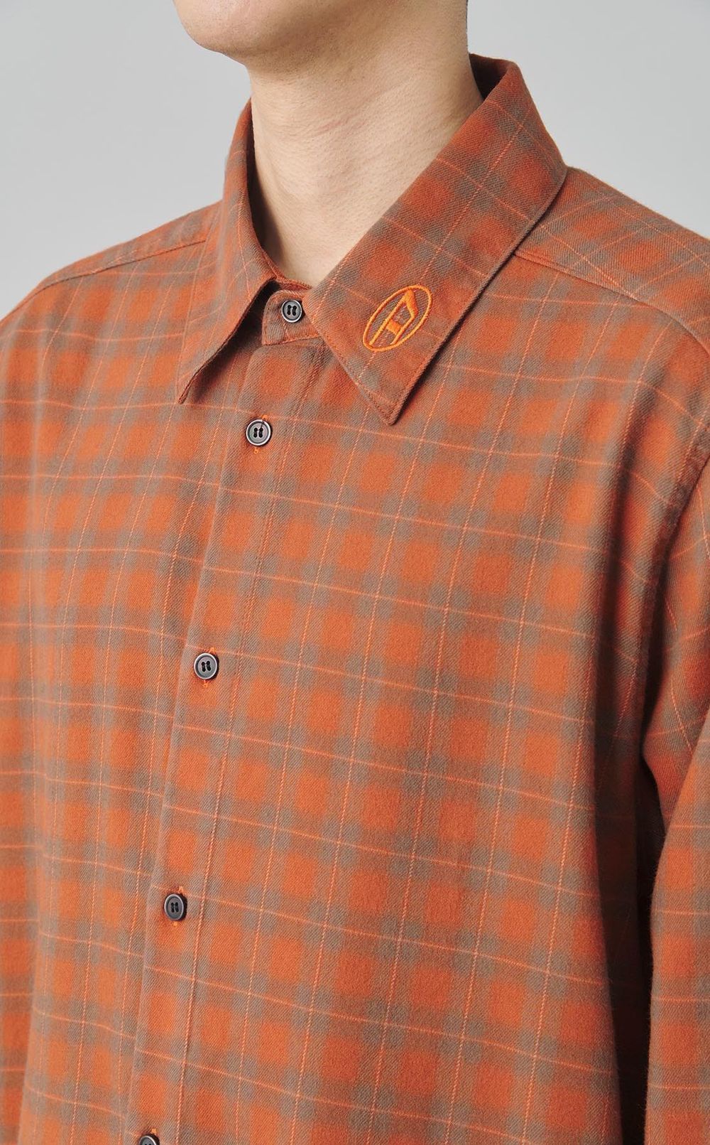 フランネルチェックレギュラーシャツ