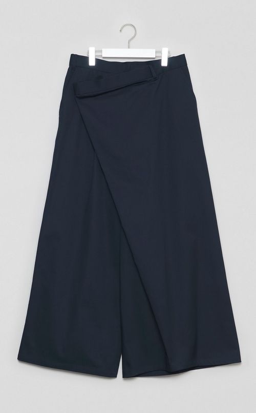 ラップワイドチノパンツ