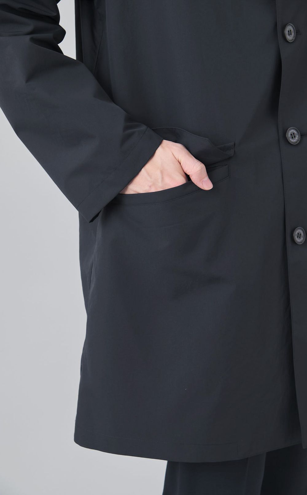 コットンライクタッサーコート