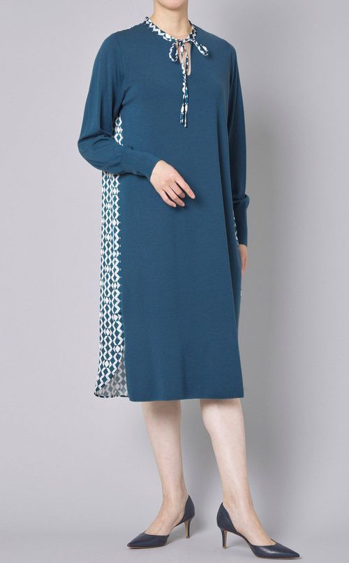 ジオメトリックプリントコンビドレス