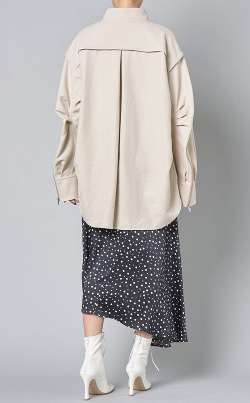 ジップアップシャツブルゾン