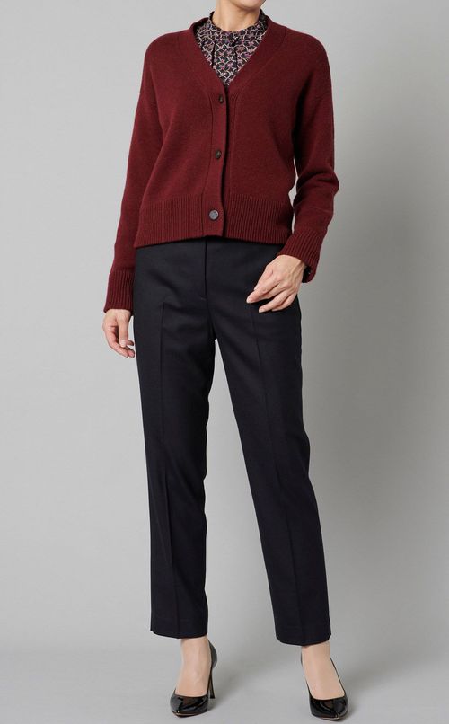 ロゴプリントスタンドカラーブラウス