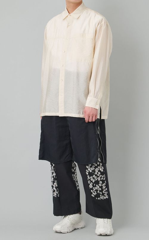 ロングスリーブシアーシャツ