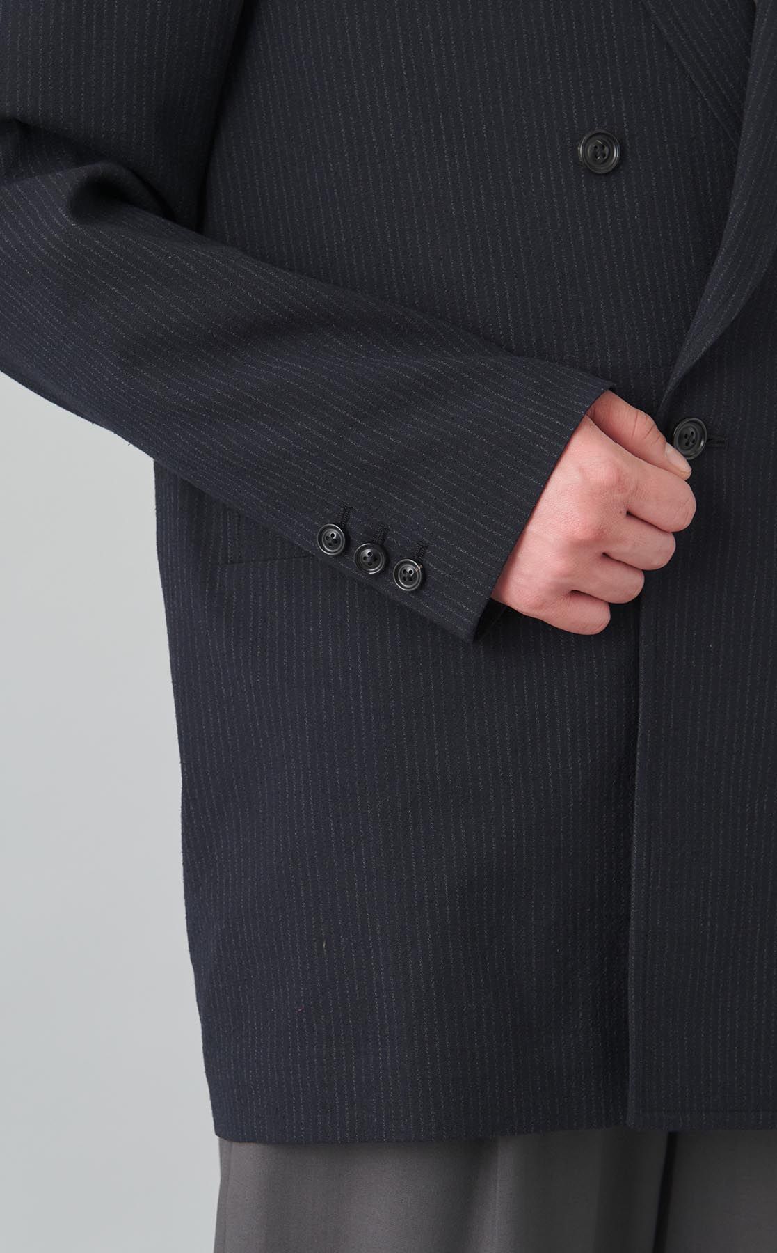 ULTERIOR｜ストライプダブルブレストジャケット