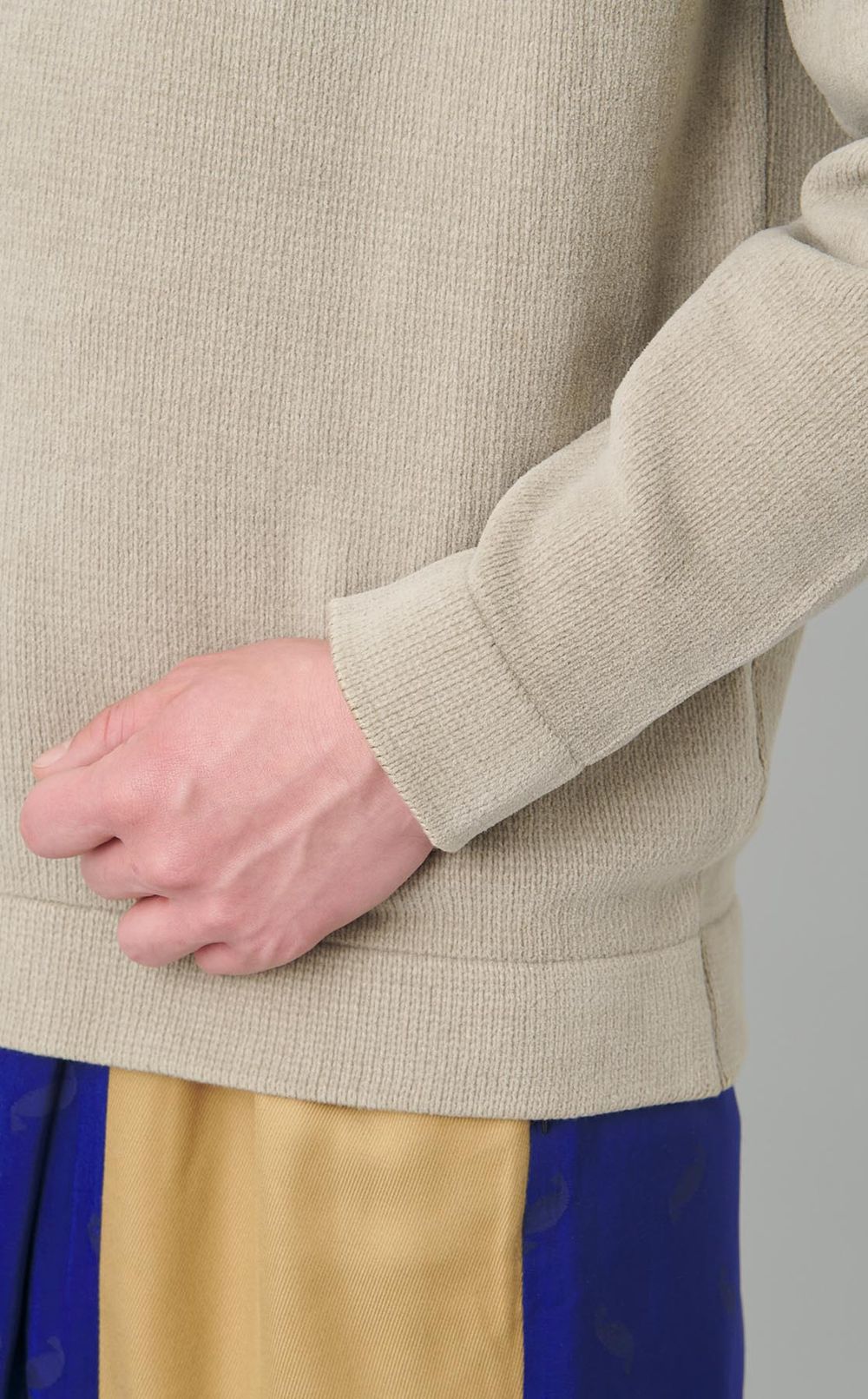 コットンポロカラーニット