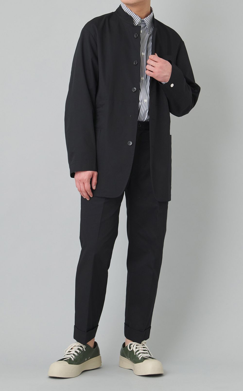 ストライプロングスリーブシャツ