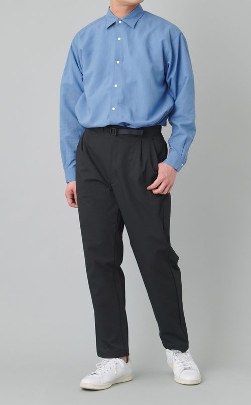 1タックテーパードストレッチパンツ