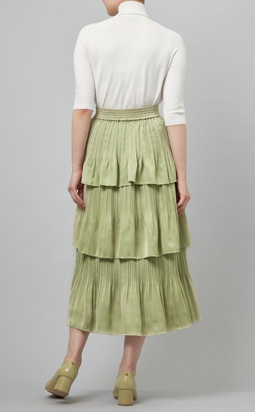ティアードプリーツスカート