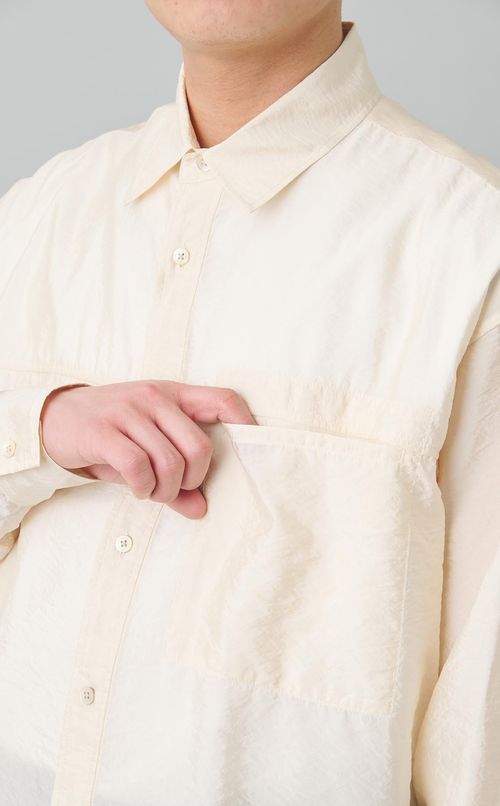 ロングスリーブシアーシャツ