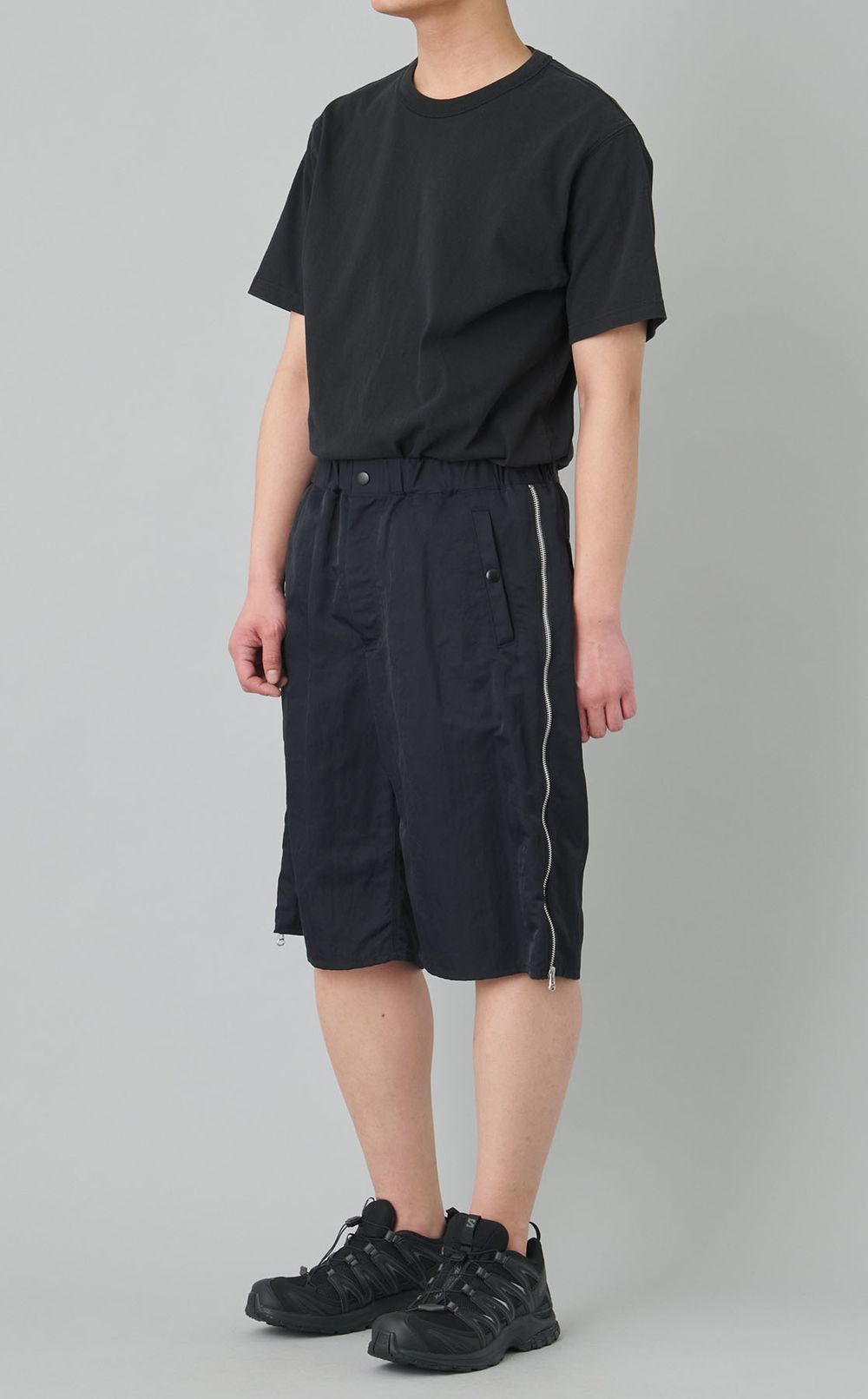 ナイロンジップショートパンツ