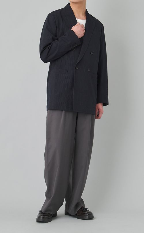 ストライプダブルブレストジャケット