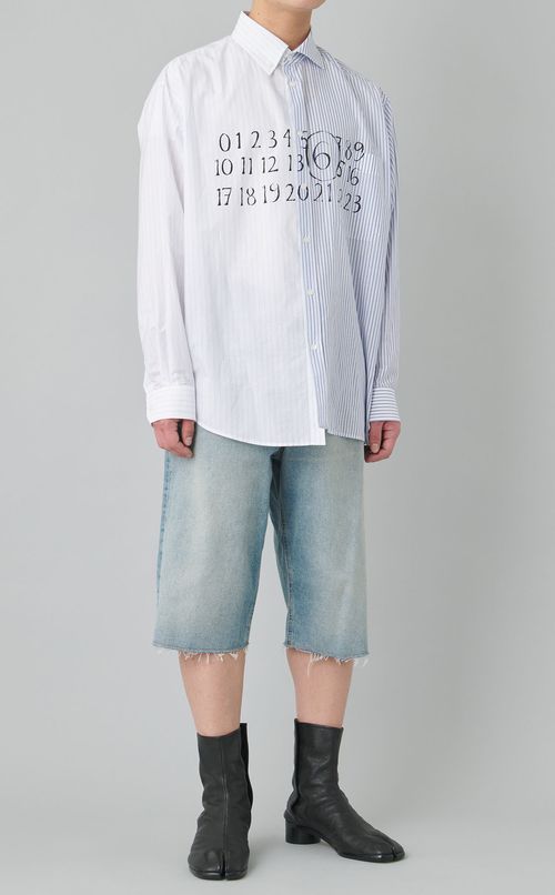 アシンメトリーロングスリーブシャツ