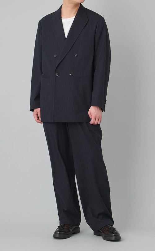 ストライプダブルブレストジャケット