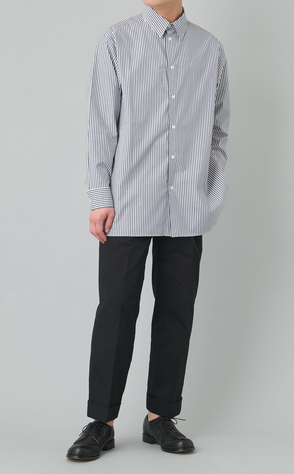 ストライプロングスリーブシャツ