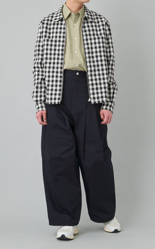 コットンツイルバギーパンツ