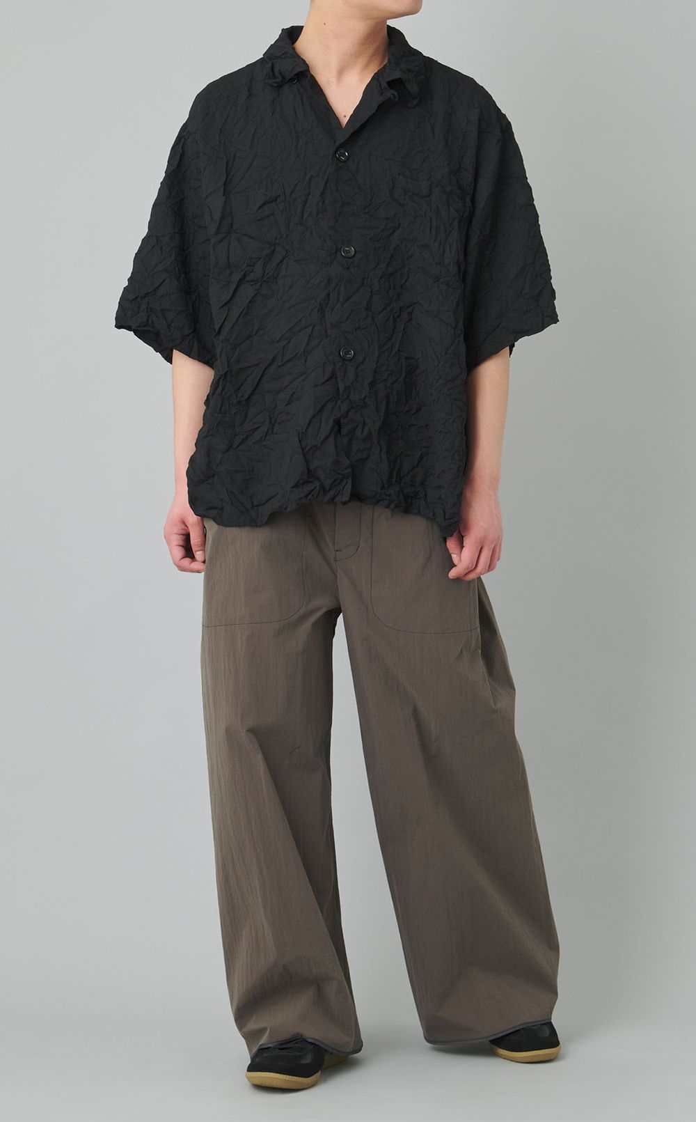 リンクルオープンカラーシャツ