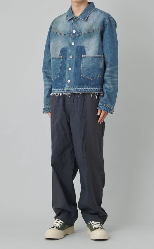 ナイロンバイカラーアーミーパンツ