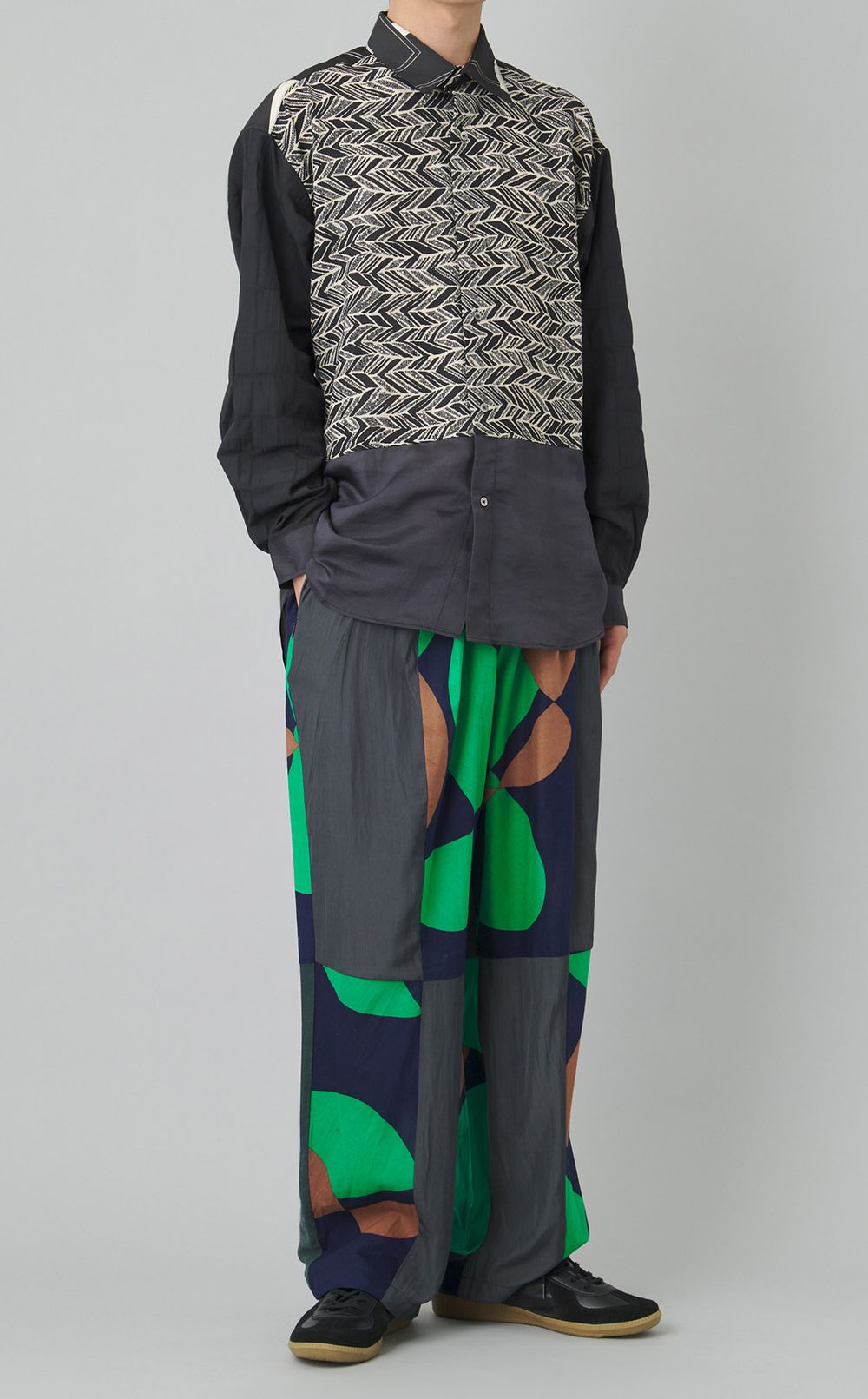 【reADdress】パッチワークイージーパンツ