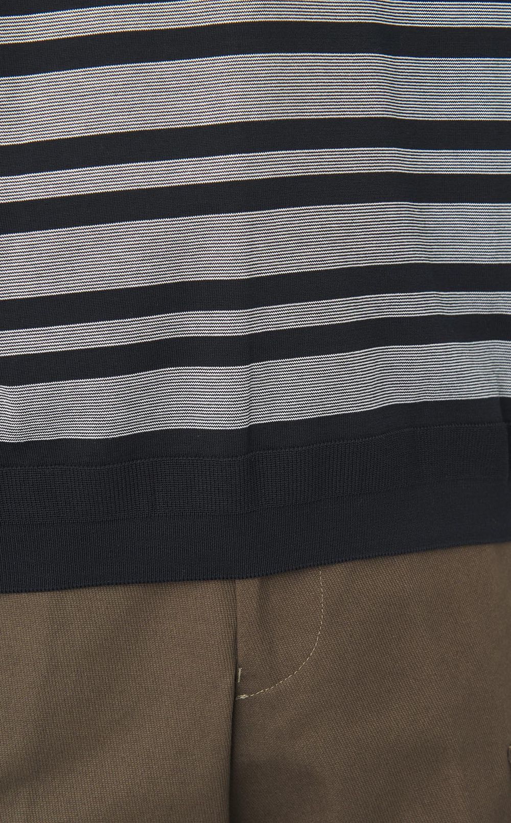 ショートスリーブボーダーニットTシャツ