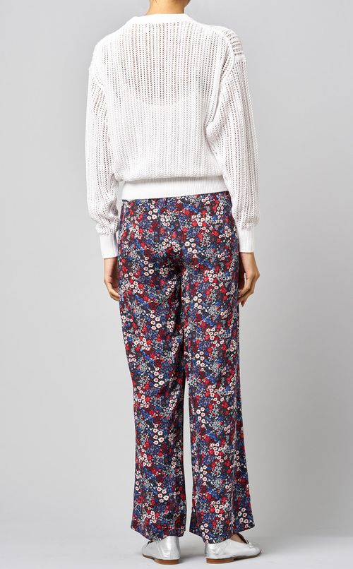 コットンメッシュニットプルオーバー