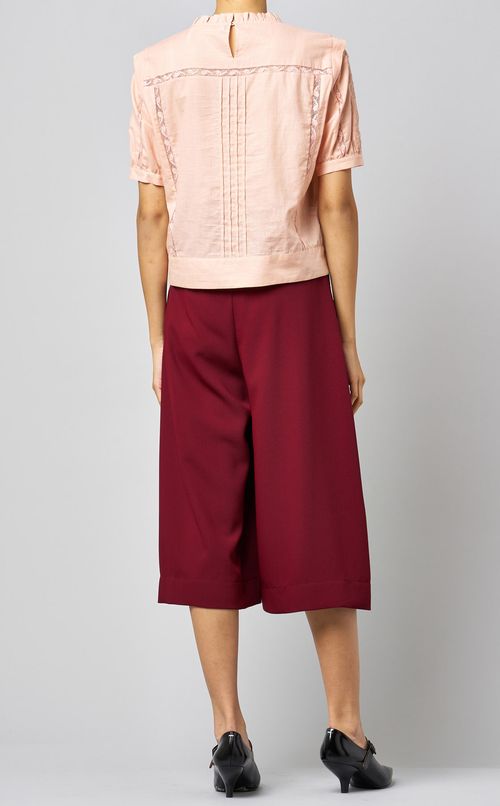 コットンパフスリーブプルオーバー