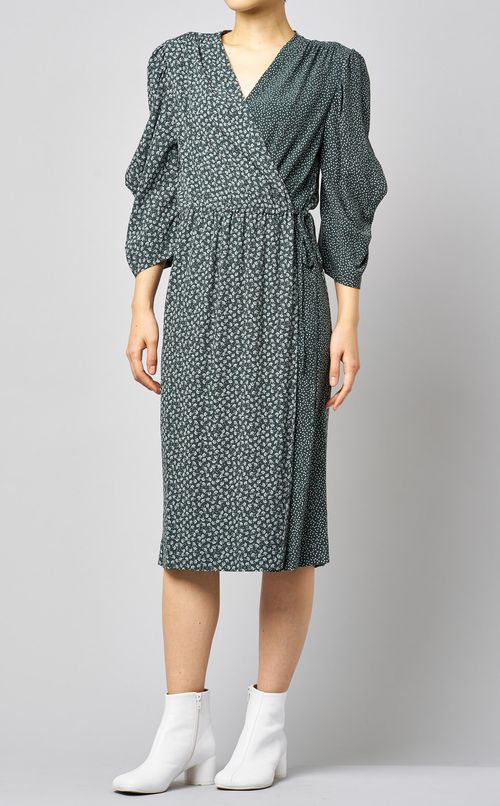 フラワードットカシュクールワンピース