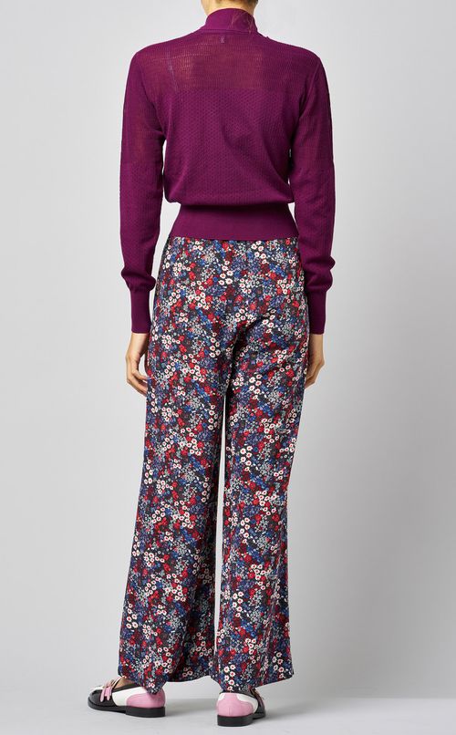 ボウタイニットプルオーバー