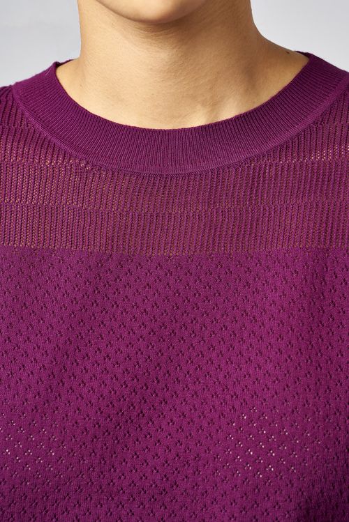 ボウタイニットプルオーバー