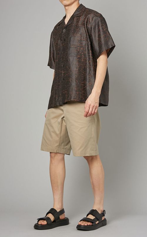 コットンギャバジンショートパンツ