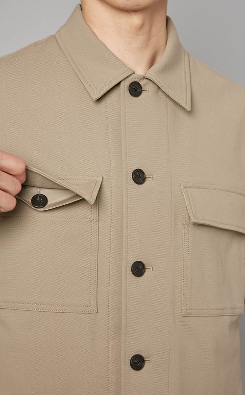 ツイルシャツブルゾン