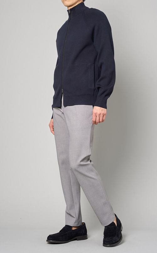 ニットフルジップカーディガン