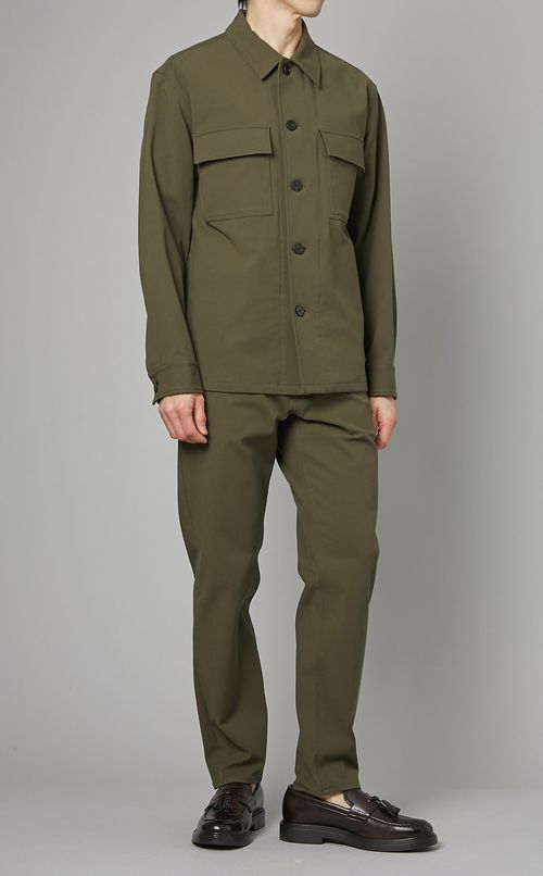 ツイルシャツブルゾン