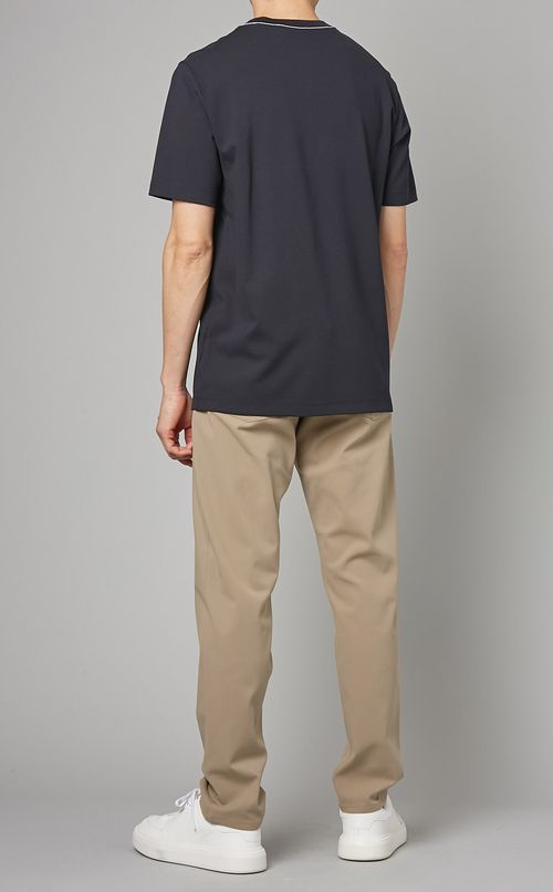 ジャージクルーネックチェーンティー