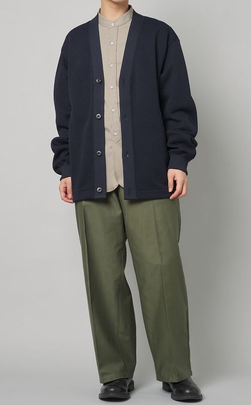 スーピマコットンオックスバンドシャツ