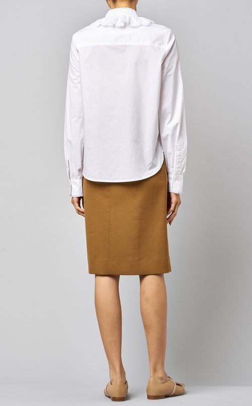 フロントフリルブラウス