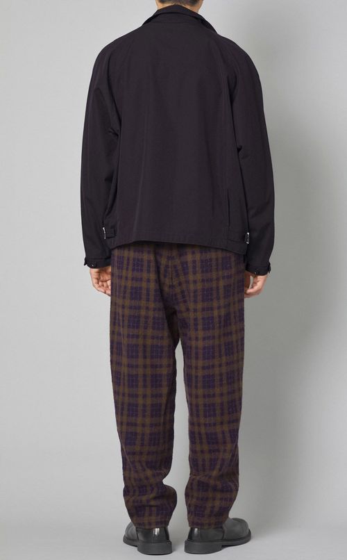 ウールコットンギャバハリントンブルゾン