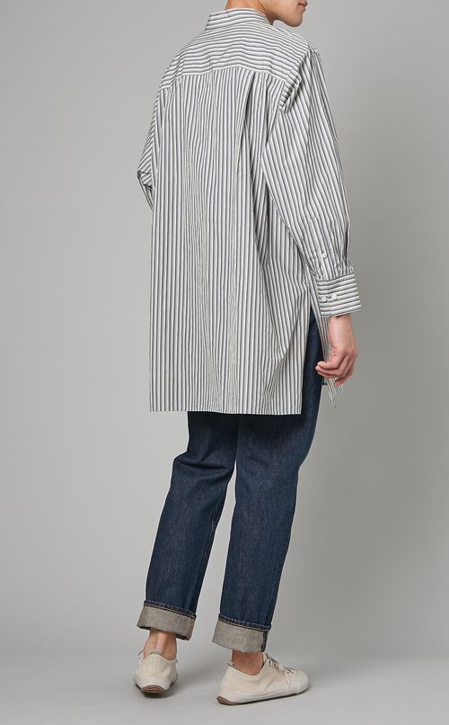 ネオンストライプビッグカラーシャツ