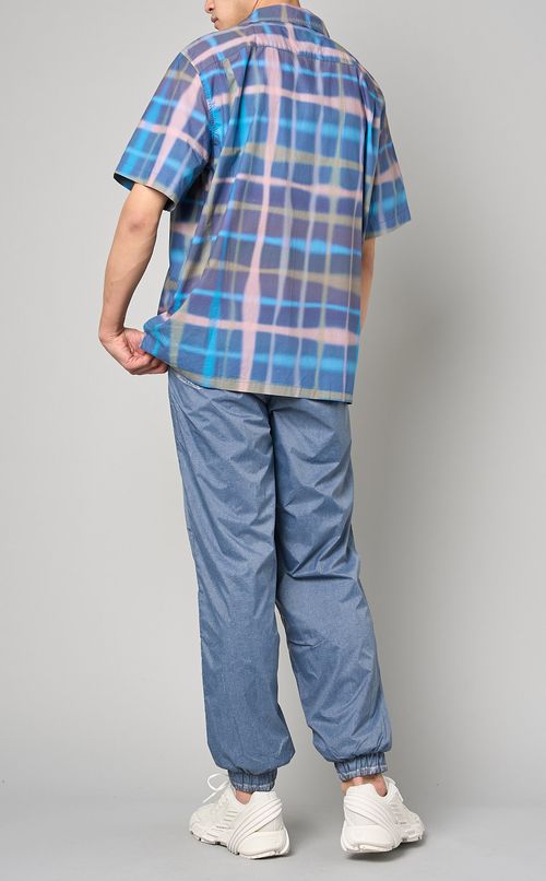 オーバーチェックシャツ