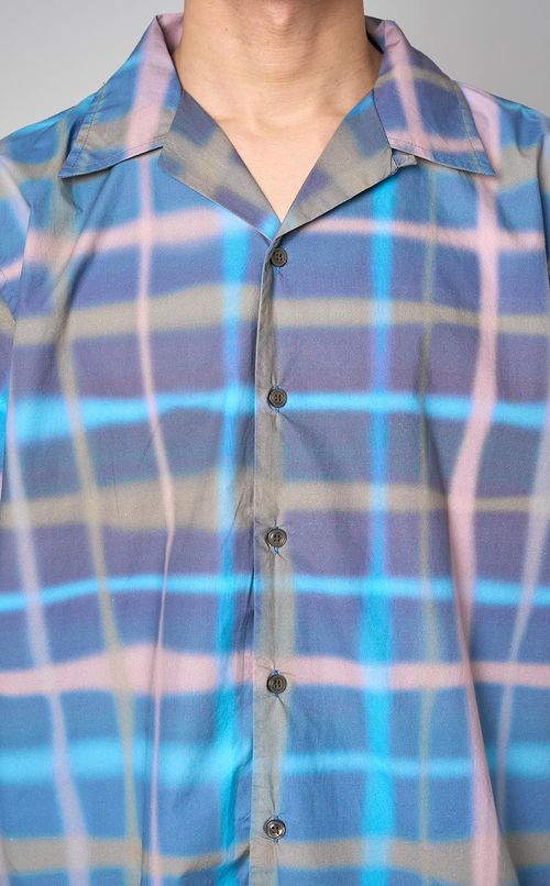 オーバーチェックシャツ