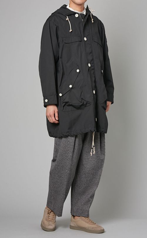 ウールギンガムツータックパンツ