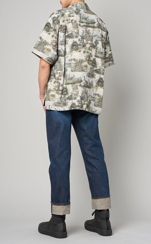 プリントハーフスリーブシャツ