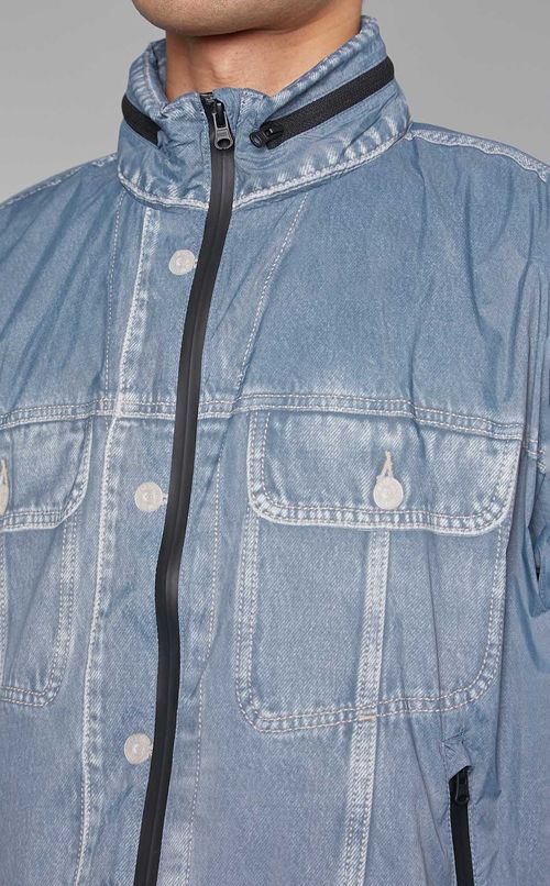 デジタルプリントナイロンブルゾン