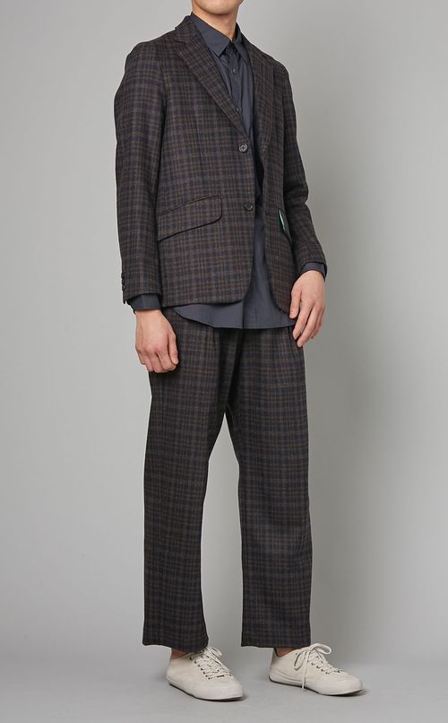 プレイドウールミルドジャケット