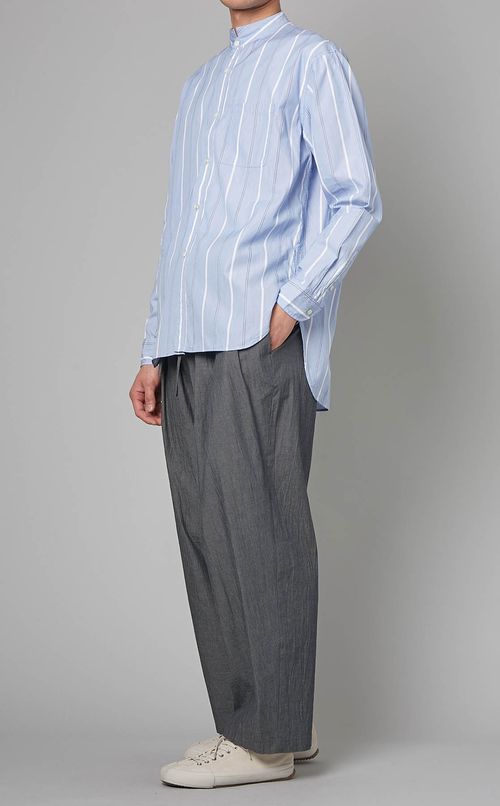 コットンシャンブレーギャザーパンツ