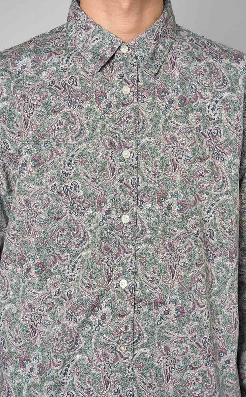 コットンペイズリーレギュラーシャツ