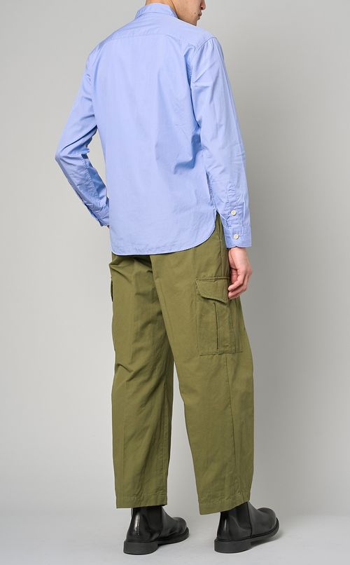 ポプリンアーミーシャツ